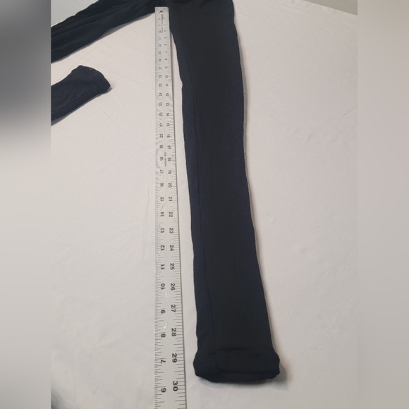 NAKED WARDROBE A Little Meshed Up XS Black Leggings, sheer, sexy mesh insert - Picture 10 of 10